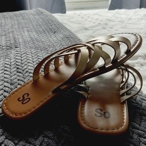 SO Brand Rose Gold Sandals